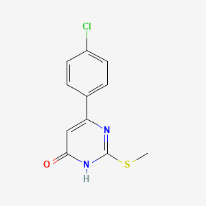 6-(4-chlorophenyl)-2-(methylthio)pyrimidin-4(3H)-one