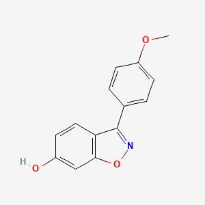 molecular formula C14H11NO3 B1489746 3-(4-Methoxy-phenyl)-benzo[D]isoxazol-6-OL CAS No. 885273-25-6