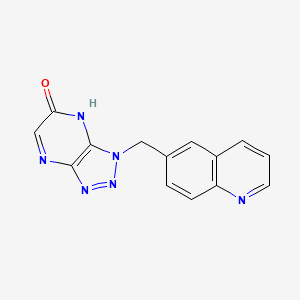 1-(6-Quinolinylmethyl)-1H-[1,2,3]triazolo[4,5-b]pyrazin-6-ol