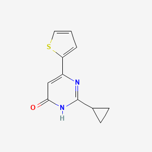 2-Cyclopropyl-6-(thiophen-2-yl)pyrimidin-4-ol