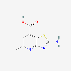 2-Amino-5-methyl-[1,3]thiazolo[4,5-b]pyridine-7-carboxylic acid