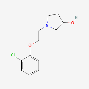 molecular formula C12H16ClNO2 B1489775 1-[2-(2-Chlorophenoxy)ethyl]pyrrolidin-3-ol CAS No. 1342564-28-6