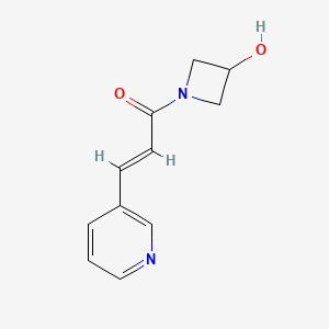 (2E)-1-(3-hydroxyazetidin-1-yl)-3-(pyridin-3-yl)prop-2-en-1-one