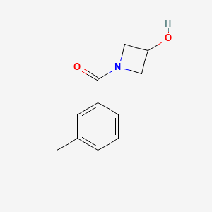 molecular formula C12H15NO2 B1489780 1-(3,4-Dimethylbenzoyl)azetidin-3-ol CAS No. 1342412-25-2