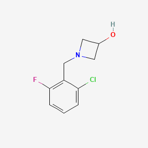 molecular formula C10H11ClFNO B1489781 1-[(2-Chloro-6-fluorophenyl)methyl]azetidin-3-ol CAS No. 1341818-68-5