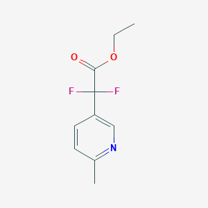 molecular formula C10H11F2NO2 B1489782 Ethyl 2,2-difluoro-2-(6-methylpyridin-3-yl)acetate CAS No. 1341926-94-0