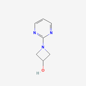 molecular formula C7H9N3O B1489783 1-(Pyrimidin-2-yl)azetidin-3-ol CAS No. 1341070-48-1