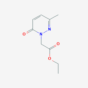 molecular formula C9H12N2O3 B1489784 Ethyl 2-(3-methyl-6-oxo-1,6-dihydropyridazin-1-yl)acetate CAS No. 874491-31-3