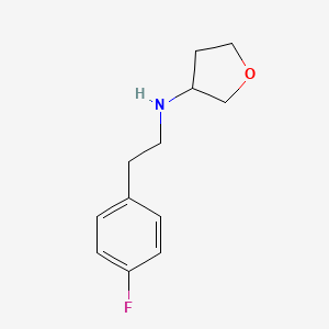 molecular formula C12H16FNO B1489785 N-[2-(4-fluorophenyl)ethyl]oxolan-3-amine CAS No. 1343995-89-0