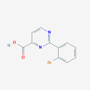 molecular formula C11H7BrN2O2 B1489787 2-(2-Bromophenyl)pyrimidine-4-carboxylic acid CAS No. 1315361-27-3