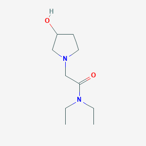molecular formula C10H20N2O2 B1489790 N,N-diethyl-2-(3-hydroxypyrrolidin-1-yl)acetamide CAS No. 1343745-61-8