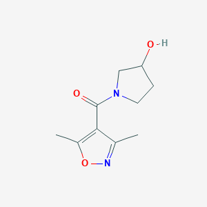 (3,5-Dimethylisoxazol-4-yl)(3-hydroxypyrrolidin-1-yl)methanone
