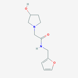 N-[(furan-2-yl)methyl]-2-(3-hydroxypyrrolidin-1-yl)acetamide