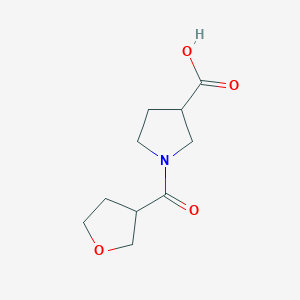1-(Oxolane-3-carbonyl)pyrrolidine-3-carboxylic acid