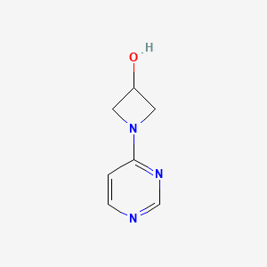 molecular formula C7H9N3O B1489797 1-(Pyrimidin-4-yl)azetidin-3-ol CAS No. 1339651-68-1