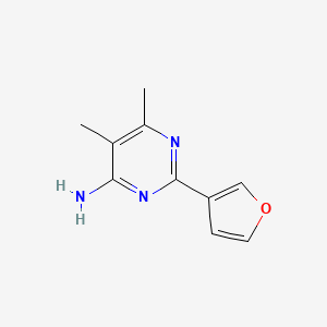 2-(Furan-3-yl)-5,6-dimethylpyrimidin-4-amine