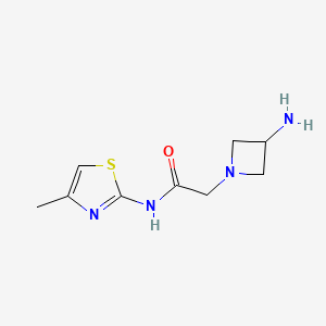 2-(3-aminoazetidin-1-yl)-N-(4-methyl-1,3-thiazol-2-yl)acetamide