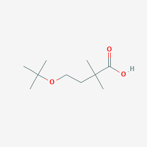 molecular formula C10H20O3 B1489827 4-(Tert-butoxy)-2,2-dimethylbutanoic acid CAS No. 1468980-05-3
