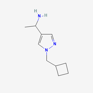 1-[1-(cyclobutylmethyl)-1H-pyrazol-4-yl]ethan-1-amine