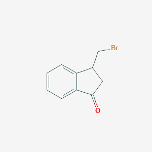 molecular formula C10H9BrO B148983 3-Bromomethyl-indan-1-one CAS No. 136015-99-1