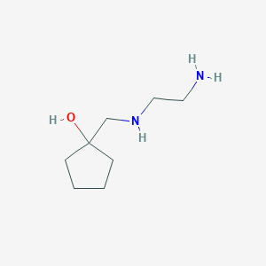 molecular formula C8H18N2O B1489836 1-{[(2-Aminoethyl)amino]methyl}cyclopentan-1-ol CAS No. 1479221-60-7
