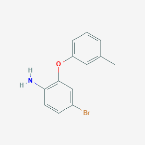 molecular formula C13H12BrNO B1489838 4-Bromo-2-m-tolyloxy-phenylamine CAS No. 1492210-64-6