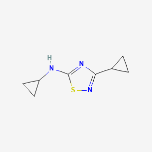 B1489841 N,3-dicyclopropyl-1,2,4-thiadiazol-5-amine CAS No. 1491298-66-8