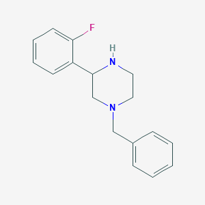 molecular formula C17H19FN2 B1489853 1-Benzyl-3-(2-fluorophenyl)piperazine CAS No. 1248907-93-8