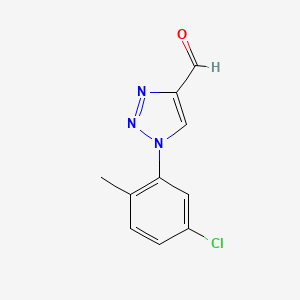 molecular formula C10H8ClN3O B1489861 1-(5-chloro-2-methylphenyl)-1H-1,2,3-triazole-4-carbaldehyde CAS No. 1464986-97-7