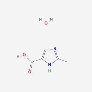molecular formula C5H8N2O3 B1489862 2-Methyl-1H-imidazole-4-carboxylic acid hydrate CAS No. 1087768-73-7