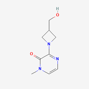 3-(3-(hydroxymethyl)azetidin-1-yl)-1-methylpyrazin-2(1H)-one