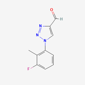 1-(3-fluoro-2-methylphenyl)-1H-1,2,3-triazole-4-carbaldehyde