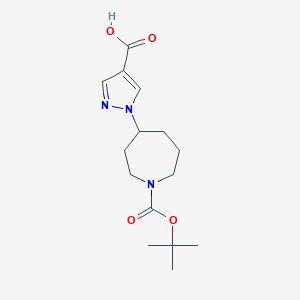 1-[1-(tert-butoxycarbonyl)azepan-4-yl]-1H-pyrazole-4-carboxylic acid