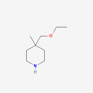 molecular formula C9H19NO B1489883 4-(Ethoxymethyl)-4-methylpiperidine CAS No. 1593970-49-0