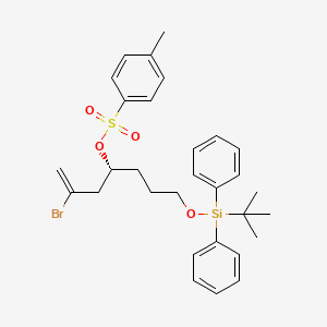 molecular formula C30H37BrO4SSi B14898877 (R)-2-bromo-7-((tert-butyldiphenylsilyl)oxy)hept-1-en-4-yl 4-methylbenzenesulfonate 