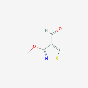 molecular formula C5H5NO2S B1489894 3-Methoxy-1,2-thiazole-4-carbaldehyde CAS No. 933726-25-1