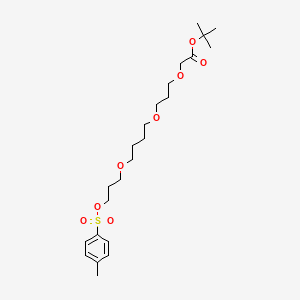 molecular formula C23H38O8S B14898994 tert-Butyl 2-(3-(4-(3-(tosyloxy)propoxy)butoxy)propoxy)acetate 