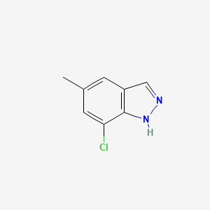 molecular formula C8H7ClN2 B1489902 7-chloro-5-methyl-1H-indazole CAS No. 1427364-46-2