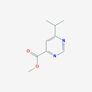 molecular formula C9H12N2O2 B1489908 Methyl 6-(propan-2-yl)pyrimidine-4-carboxylate CAS No. 1616801-66-1