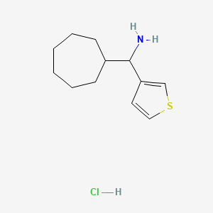 Cycloheptyl(thiophen-3-yl)methanamine hydrochloride