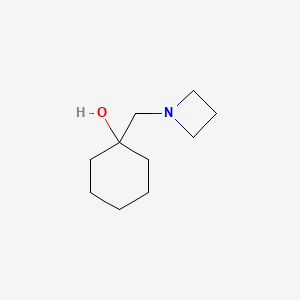 molecular formula C10H19NO B1489915 1-[(Azetidin-1-yl)methyl]cyclohexan-1-ol CAS No. 1784304-41-1