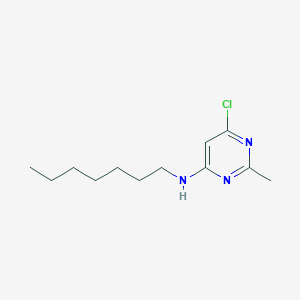 molecular formula C12H20ClN3 B1489919 6-chloro-N-heptyl-2-methylpyrimidin-4-amine CAS No. 2098048-30-5