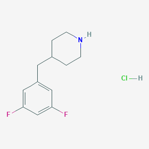 4-[(3,5-Difluorophenyl)methyl]piperidine hydrochloride