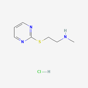 N-methyl-2-(pyrimidin-2-ylthio)ethan-1-amine hydrochloride