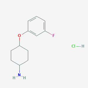 4-(3-Fluorophenoxy)cyclohexan-1-amine hydrochloride