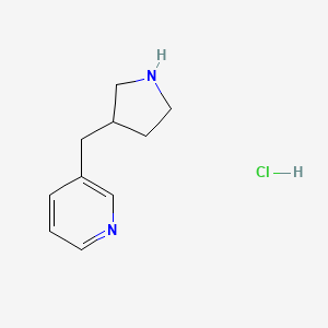 molecular formula C10H15ClN2 B1489933 3-(Pyrrolidin-3-ylmethyl)pyridine hydrochloride CAS No. 2098122-75-7