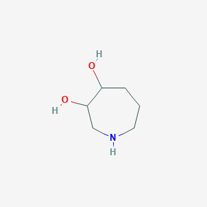 molecular formula C6H13NO2 B14899359 Azepane-3,4-diol 
