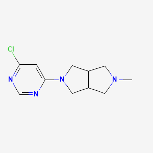 molecular formula C11H15ClN4 B1489940 2-(6-Chloropyrimidin-4-yl)-5-methyloctahydropyrrolo[3,4-c]pyrrole CAS No. 2097970-01-7