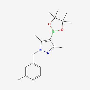 3,5-Dimethyl-1-(3-methylbenzyl)-4-(4,4,5,5-tetramethyl-[1,3,2]dioxaborolan-2-yl)-1H-pyrazole