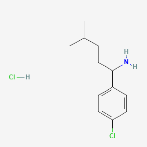 1-(4-Chlorophenyl)-4-methylpentan-1-amine hydrochloride